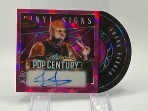 2025 Leaf Pop Century Frank Ferrer Vinyl Signs Pink Auto 8/8 SP Guns N Roses